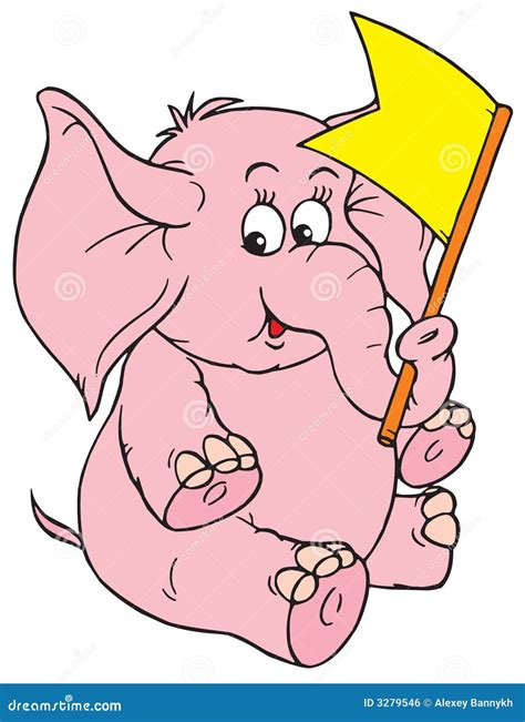 Elephant (vector clip-art) stock vector. Illustration of character - 3279546