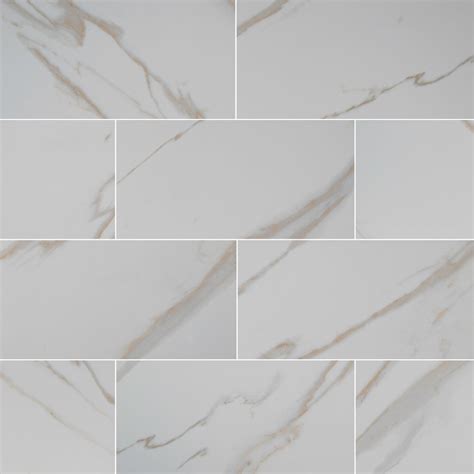 Calacatta Ivory 12X24 Polished Porcelain Floor and Wall Tile - Tilesbay.com