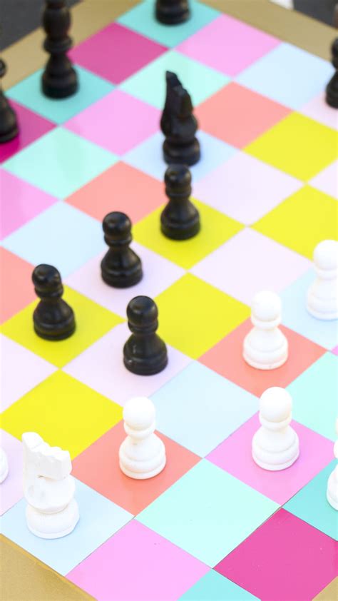 DIY Rainbow Chess Set - A Kailo Chic Life