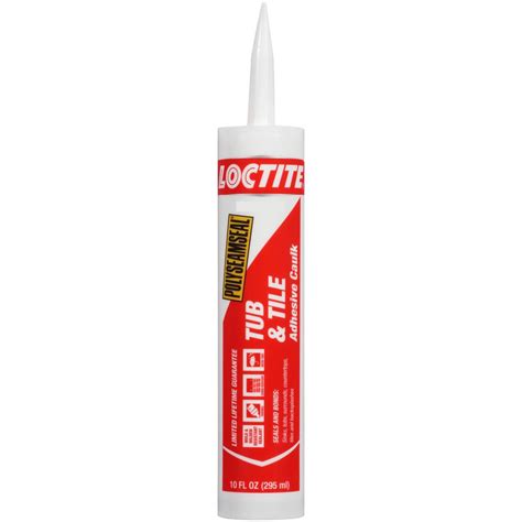 Loctite Polyseamseal 10 fl. oz. Almond Tub and Tile Adhesive Caulk (12 ...