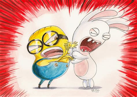 Minions vs. Raving Rabbids by SoulEaterSaku90 on DeviantArt