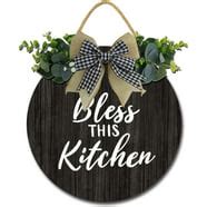 Metal Kitchen Sign Wall Decor 35x22CM Rustic Style Kitchen Wall Sign ...