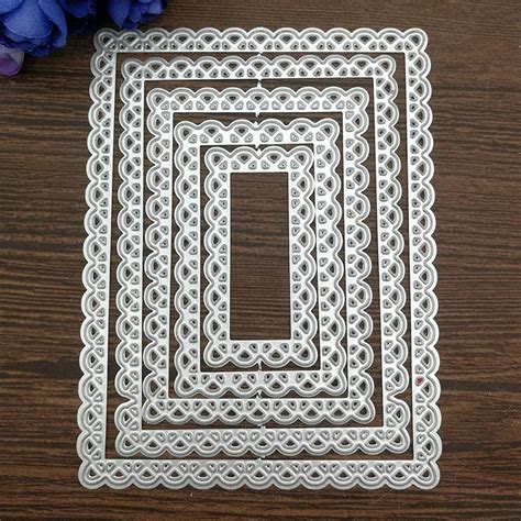 Aliexpress.com : Buy Rectangle Frame Metal Dies Scrapbooking Metal ...