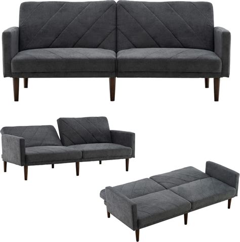 "TaliaPosy Loveseat Sleeper, 74"" Mid Century Modern Couch Modern ...