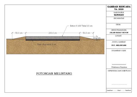 Detail Gambar Teknik Rabat Beton Koleksi Nomer 6