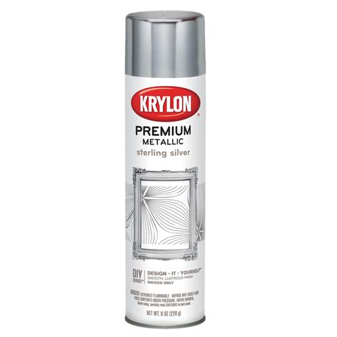 Krylon Premium Metallic Coating Spray Paint, 8 oz., Sterling Silver - Walmart.com