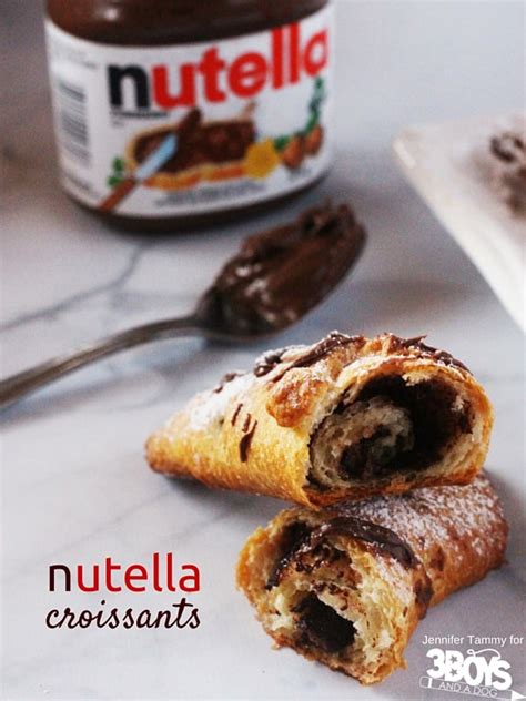 3 Ingredient Nutella Croissants Breakfast Recipe – 3 Boys and a Dog