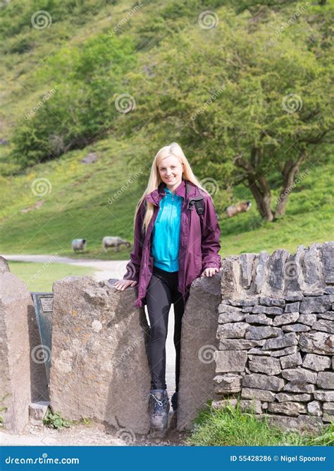 Woman Walking in Peak District Stock Photo - Image of lifestyle, girl ...