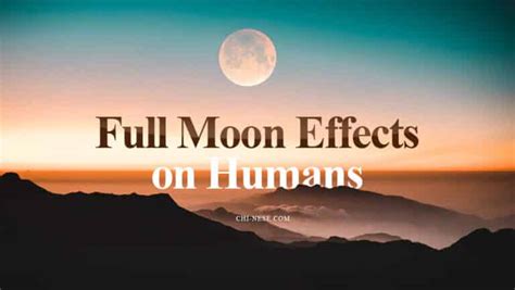 Full Moon Effects on Humans - How Does The Full Moon Affect People?