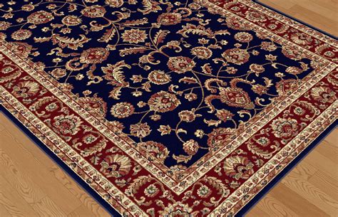 Navy Blue Traditional Oriental Bordered Area Rug Multi Vines Leaf Persian Carpet | eBay