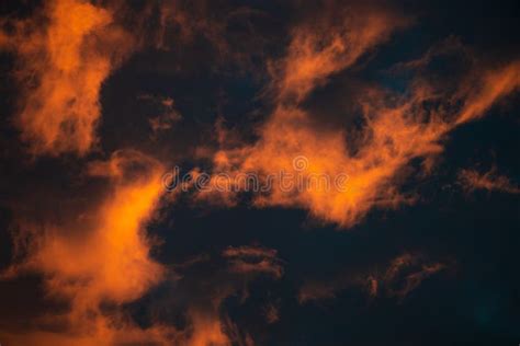 Red clouds at sunset stock photo. Image of natural, atmosphere - 135559186