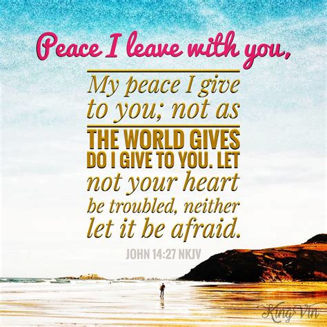 Peace I leave with you - I Live For JESUS