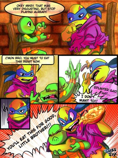 a comic strip with turtles talking to each other