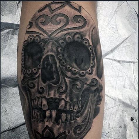 100 Sugar Skull Tattoo Designs For Men - Cool Calavera Ink Ideas