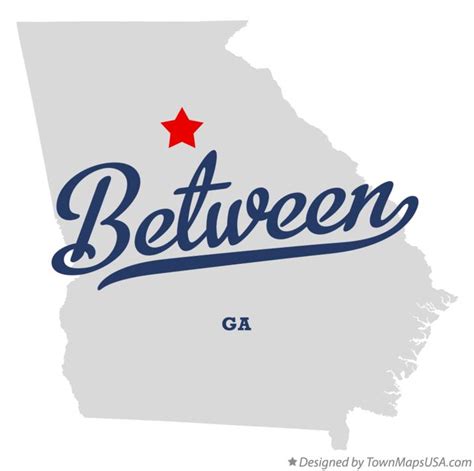 Map of Between, GA, Georgia