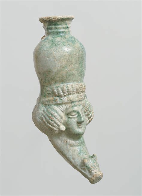 Rhyton with female head | Parthian or Sasanian | late Parthian–early Sasanian | The Met