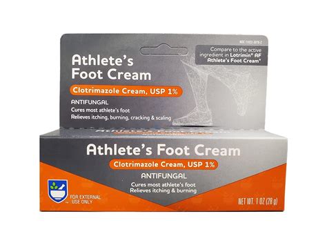 Rite Aid Clotrimazole Anti-fungal Cream, 1% - 1 oz | Treats Athlete's Foot | Jock Itch Cream ...