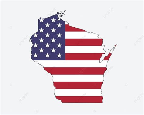 Wisconsin Map Usa Flag Geography Graphic Clip Vector, Geography, Graphic, Clip PNG and Vector ...