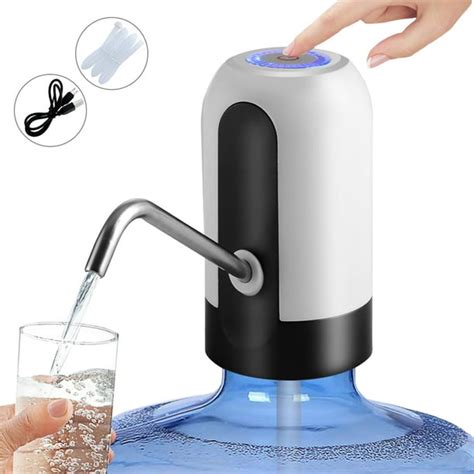 PUDHOMS 5 Gallon Water Dispenser - USB Charging Water Pump for 5 Gallon Bottle Universal Fit ...
