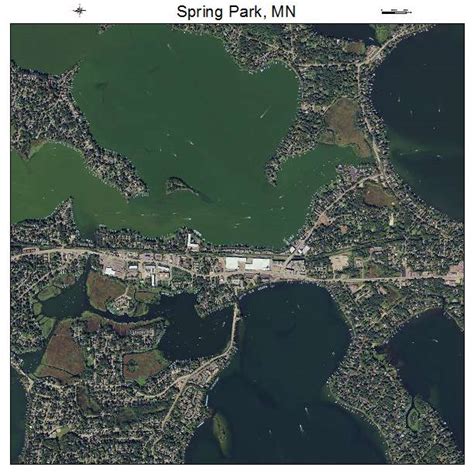 Aerial Photography Map of Spring Park, MN Minnesota