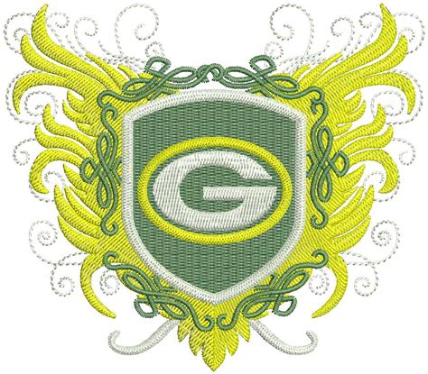 Green Bay Packers vintage logo machine embroidery design