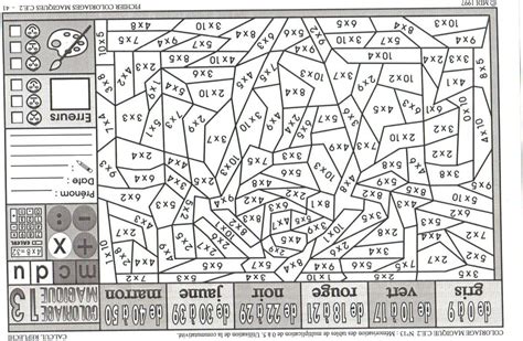 15 Aimable Coloriage Magique Multiplication Gallery - COLORIAGE