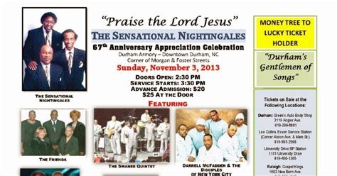 The Sensational Nightingales to celebrate 67th anniversary - Nov. 3 - GOSPEL MUSIC FEVER™