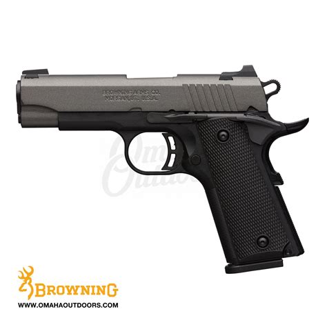 Browning 1911-380 Black Label Pro 8 RD 380 ACP Tungsten 4.25" Pistol ...