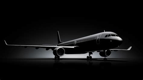 Premium AI Image | Plane silhouette isolated on a white background