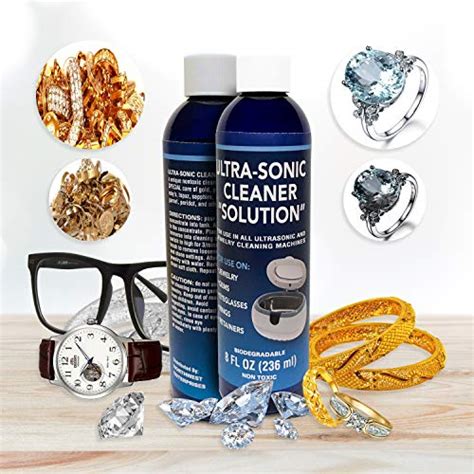 UltraSonic Cleaner Solution-The Jewelry Cleaner,Eyeglass Cleaner,Ring Cleaner. for Gold Jewelry ...