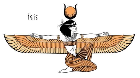 Ancient Egyptian Goddess Isis Stock Illustrations – 569 Ancient ...