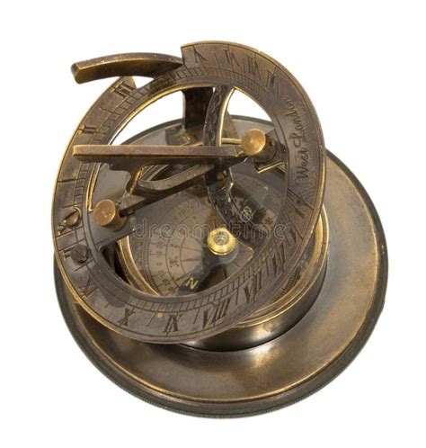 Old Mariner's Compass Of The XIX Century Stock Illustration - Image ...