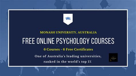 Free Online Psychology Courses from Monash University, Australia