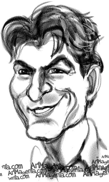 Caricatures: Charlie Sheen