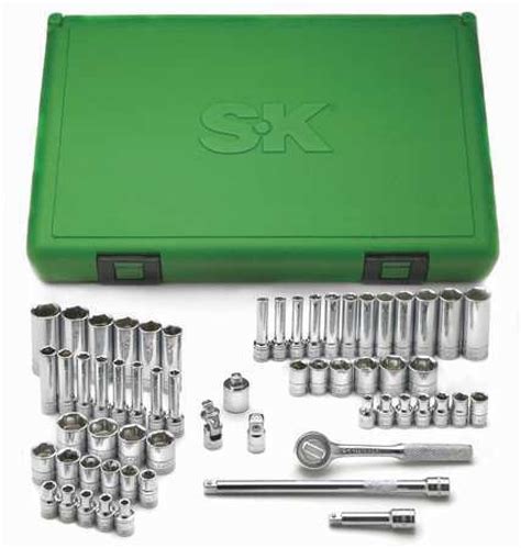 SK PROFESSIONAL TOOLS 91860 1/4 in Drive Socket Set, Metric, SAE, 60 pcs - Walmart.com - Walmart.com