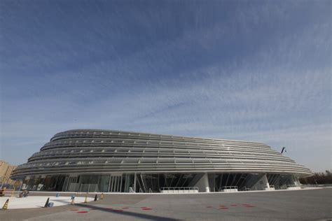 The National Speed Skating Oval at the Beijing Olympic Park / Populous ...