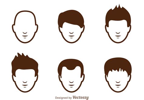 Hair Style Man Icons 96123 Vector Art at Vecteezy