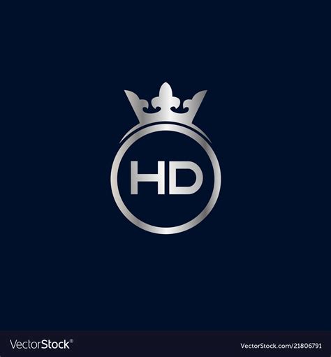 Initial letter hd logo template design Royalty Free Vector