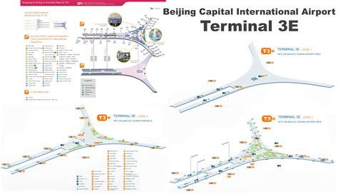 Beijing Capital Airport Terminal 3E Map, Layout, Plan, PEK