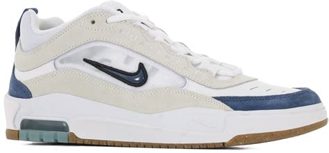 Nike SB Air Max Ishod Skate Shoes - white/navy-summit white-black | Tactics