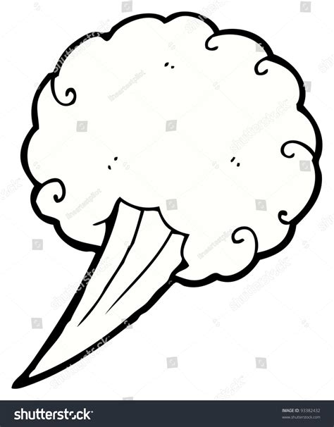 Cartoon Gust Of Wind Graphic Stock Photo 93382432 : Shutterstock