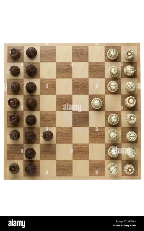 vintage chess board and pieces Stock Photo - Alamy