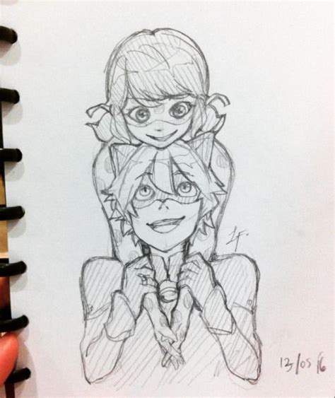 more . . #miraculousladybug #doodle #ladynoir #fanart #sketch #pencil | Fond d'ecran dessin ...