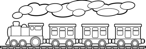 Free Train Cartoon Black And White, Download Free Train Cartoon Black And White png images, Free ...