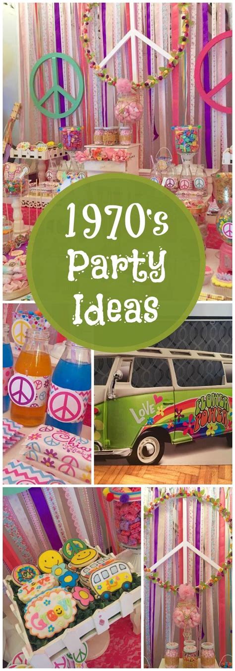 Give peace a chance at this hippie chic 1970's party! See more party ideas at CatchMyParty.com ...