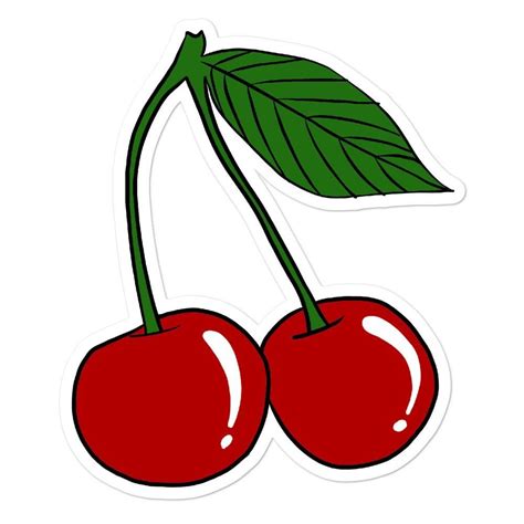 Cherry Sticker | Cherry drawing, Aesthetic stickers, Fun stickers