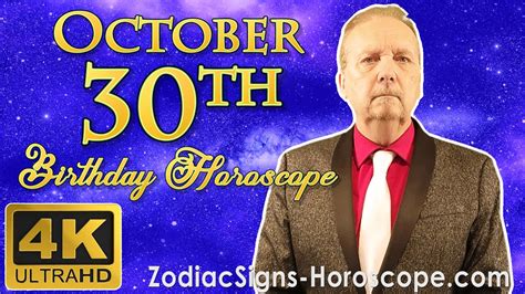 October 30 Zodiac Horoscope and Birthday Personality | October 30th ...