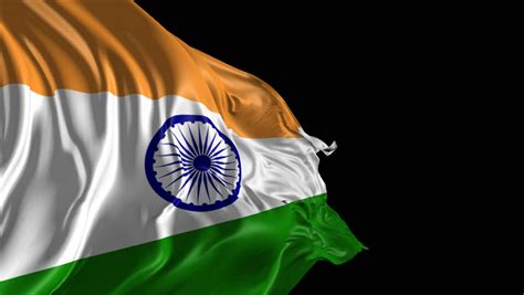 Flag Of India Beautiful 3d Animation Of India Flag In Loop Mode Stock ...