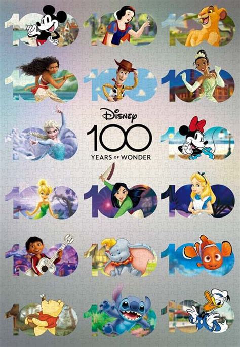 Jigsaw Puzzle Disney 100: Anniversary Design 100 Years of Wonder (1000 Pieces)