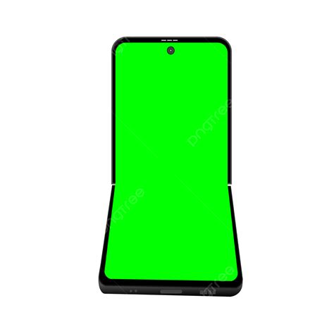 Green Screen Samsung Galaxy Z Flip Smartphone With Transparent ...